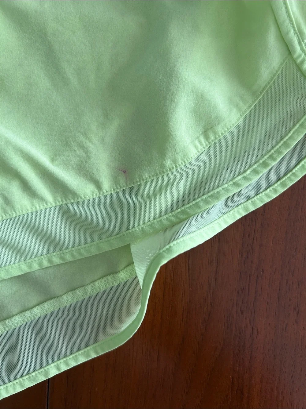 Athleta Mesh Racer Run Short 4“ Lot of 2 Black & Yellow Green - Picture 3 of 7